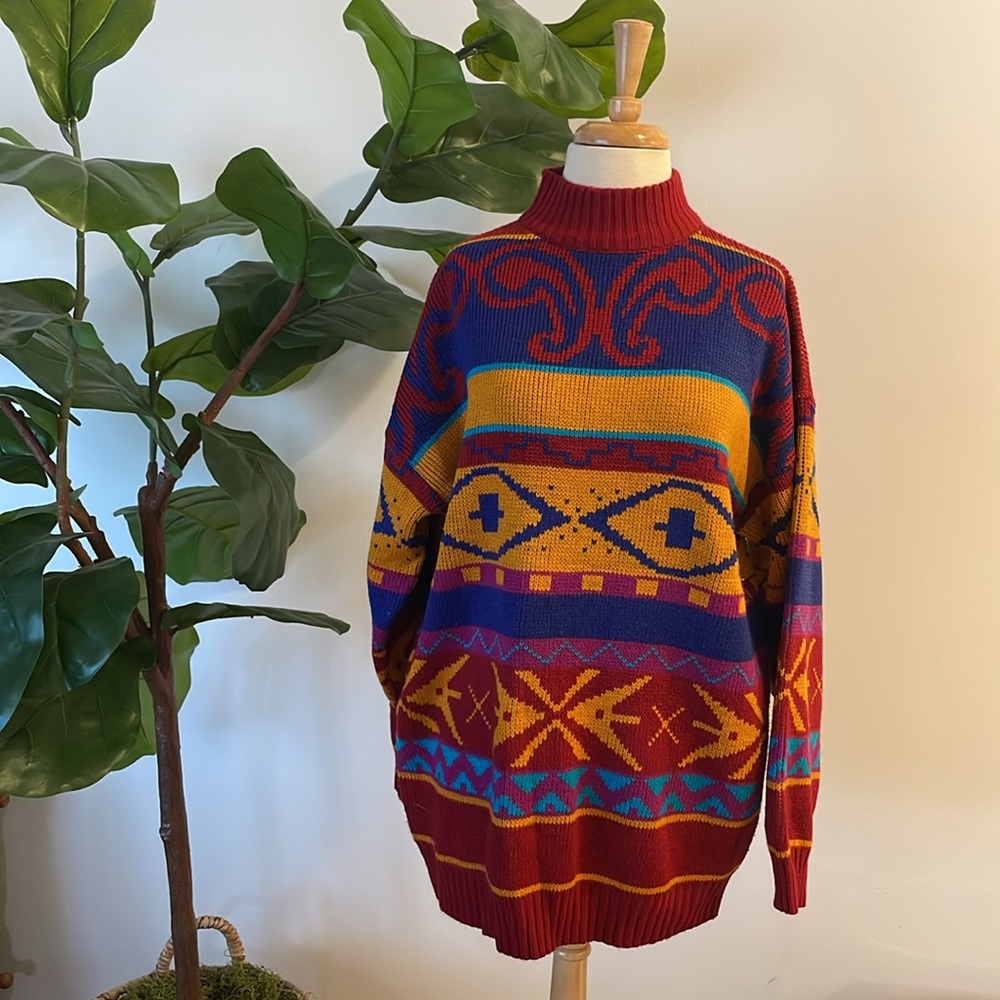 Gitano | Vintage 90s Abstract Sweater